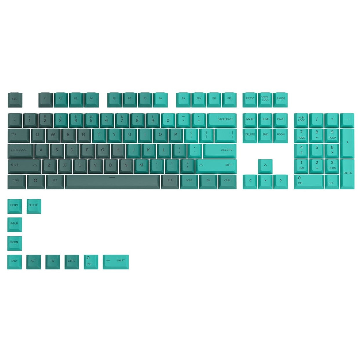 Glorious PBT Rain Forest Key Caps Glorious PBT Rain Forest Key Caps